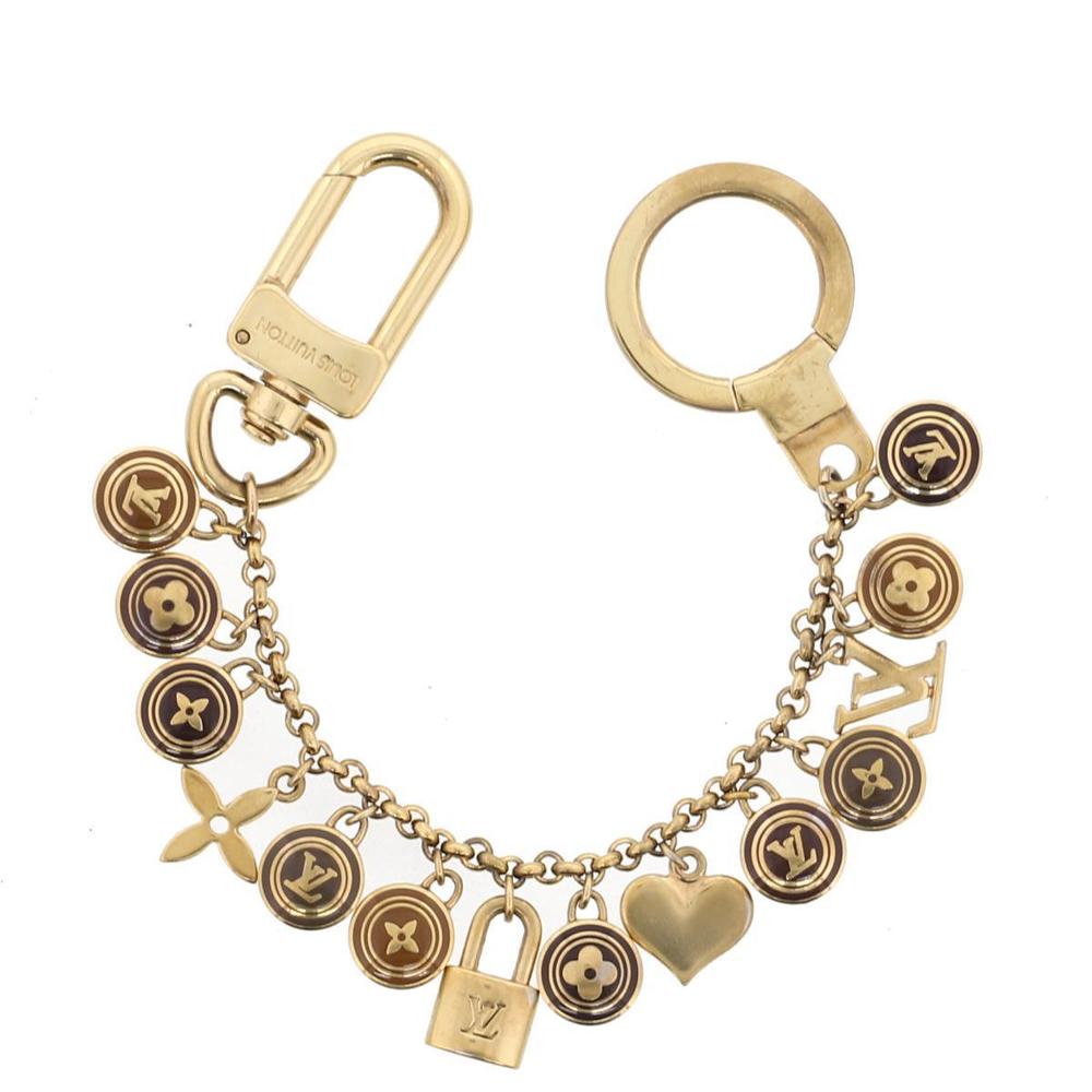 Louis Vuitton Portocre Sheen Pastille Key ring holder Porto Claire Gold